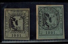 TRANSVAAL Pietersburg 1901 SG 10h P2 4 Pence Mint & Used R2/3 POSTZEOEL ERROR