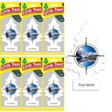 6 Count Little Trees True North Car  Home Hanging Air Fresheners