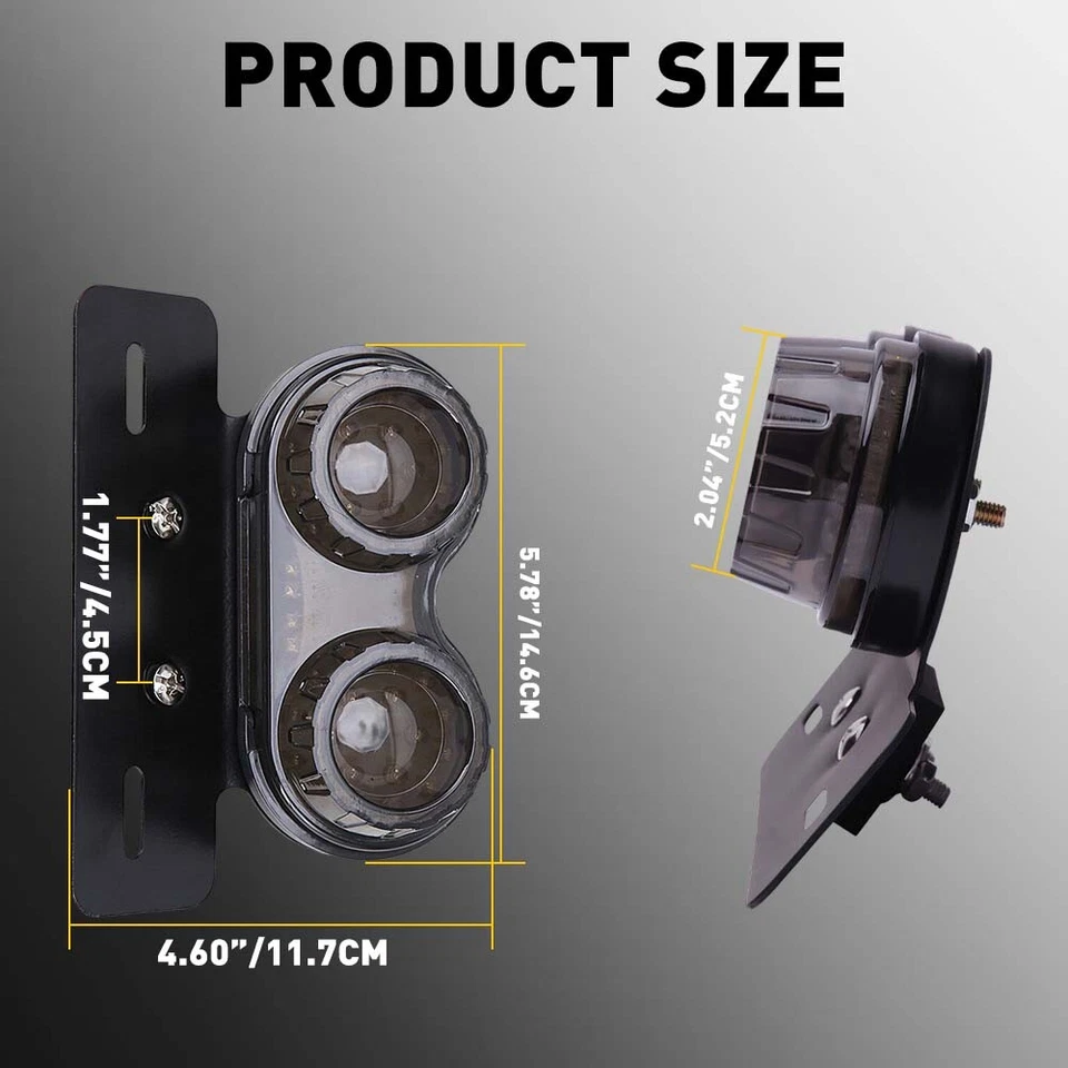 Luz de marcha LED de freno trasero para Honda Rebel 250 300 500 Foto 4 de 4