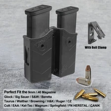 Security 9 Magazine Holster w/ Belt Clip Fit Ruger Security-9 MAX 9 SR9 SR40 Pro