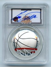 2020 P $1 Colorized Basketball Commemorative PCGS PR70DCAM FDI Dominique Wilkins