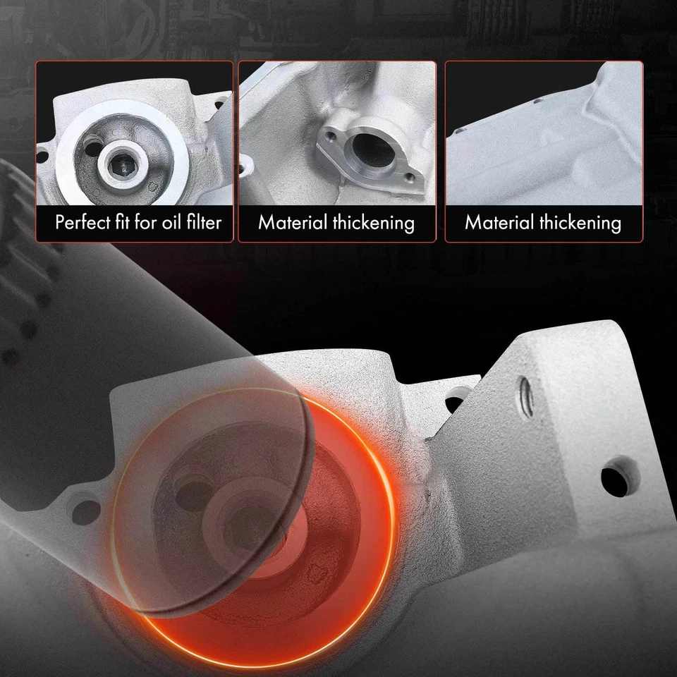 Kit de cárter de aceite de adaptación para Chevy C10 K10 GMC Oldsmobile Pontiac Buick trasero Foto 4 de 4