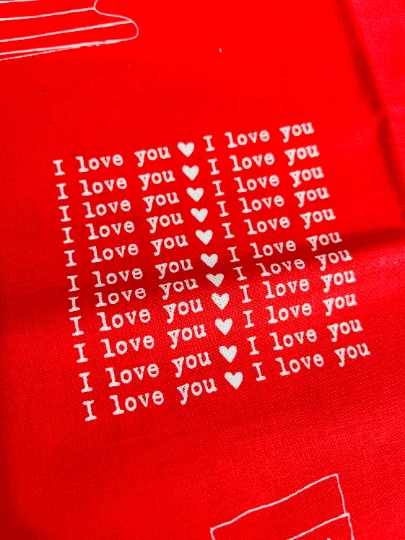 From the Heart Panel (P10058 Red) by Sandy Gervais for Riley Blake Designs - Image 3 of 3