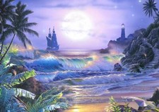 Ceramic Backsplash Tile Mural Beach Scene Seaside Ocean - Eternal Desire