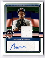 2023 Panini USA Baseball Alexander Mercurius #15U-AM Insert Patch Auto