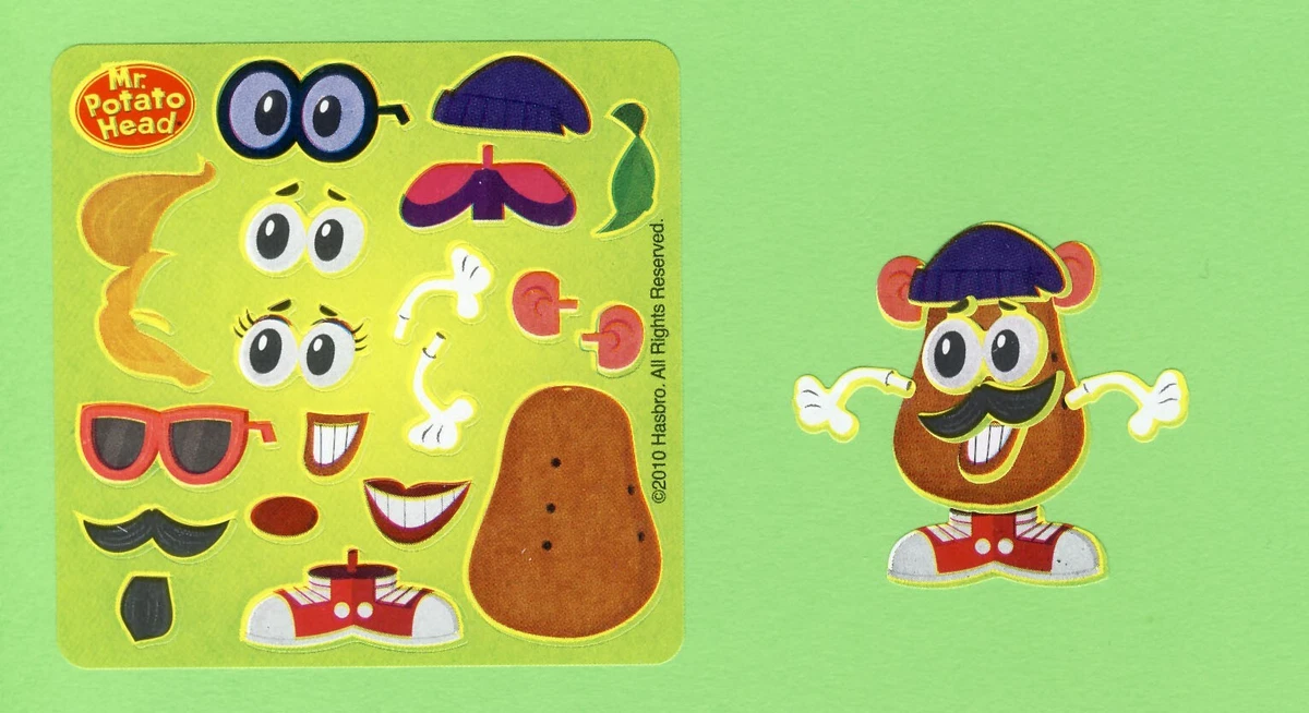 15 Make Your Own Mr. or Mrs. Potato Head Stickers Party Favors Rewards