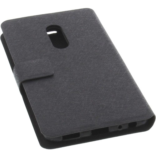 Custodia per Meizu 15 Book-Style Protettiva Cellulare a Libro Nero - Foto 4 di 5