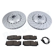 New Front Brake Rotors Brake Pads & Sensors Brake Kit for BMW F06 F10 F12 M5 M6