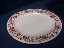 Vintage Mid-Century Homer Laughlin Oval Serving Platter B1361 Circa:1946 Retired