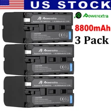 3Pcs 8800mAh Battery for Sony NP-F770 NP-F950 NP-F960 NP-F970 F990 L Series