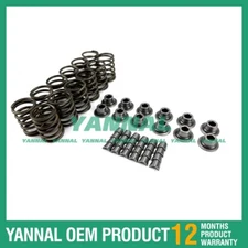 For Kubota V3300 Valve Spring Kit Seat With Cotter ( Fit one engine )