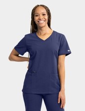 IRG Elite Scrubs #3852 V-Neck detailed Scrub Top in "Navy" Size XS