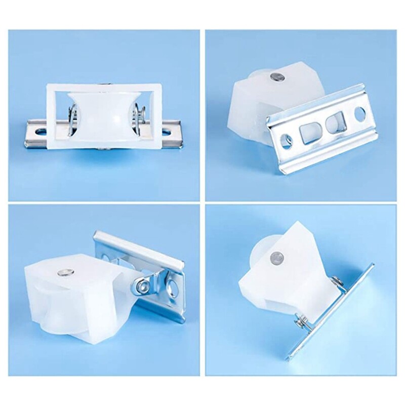 4Pcs Drapery Hardware Cord Pulleys Window Blind Lock for Roman Pleated