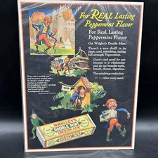 Vintage WRIGLEY'S Double Mint Chewing Gum Paper Print Ad 12.5”x 10” 1927