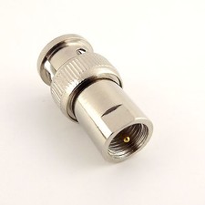 FME Male Plug to BNC Male Plug Straight RF Coaxial Adapter Connector Converter