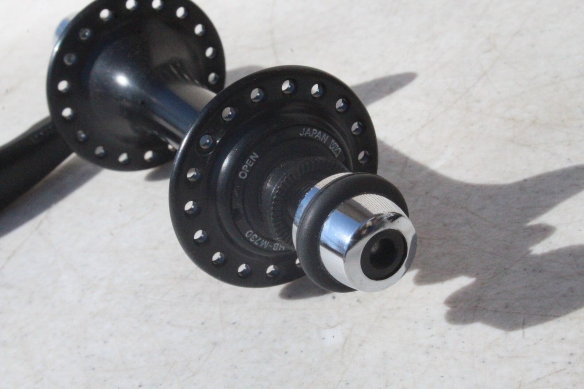 SHIMANO XT/HB-M730 フロントハブ RARE NOS SHIMANO DEORE XT HB-M730 Front Hub 36 Hole BLACK