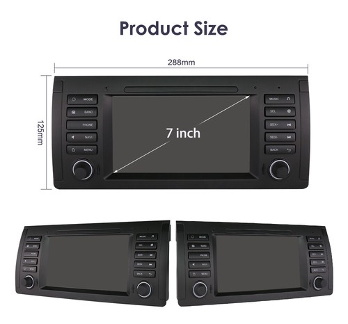7" For BMW E39 525i 530i M5 Android 8+128G Car Stereo Carplay GPS Nav Wifi Radio - Picture 5 of 6