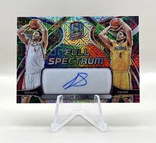 Luis Scola 2021-22 Spectra Full Spectrum Signatures MOJO Prizm Auto #15/25 SSP!