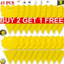 41X Fly Catchers Window Flower Traps Stickers Bug Insect Killer Sticky Window