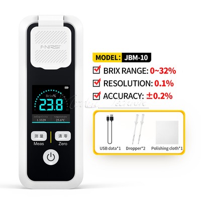 FNIRSI JBM-10 JBM-20 Digital Brix Refractometer Rechargeable Sugar Content Meter