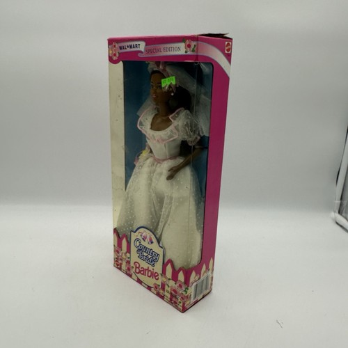 1994 Barbie Country Bride 12" Doll Mattel 13615 African-American Walmart Special - Picture 6 of 12