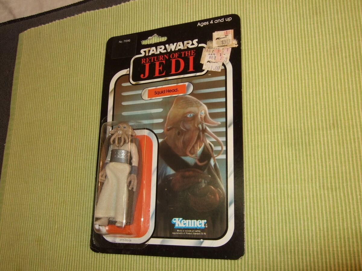 Vintage 1983 Kenner Star Wars Figure Near Complete Rare ROTJ Squid