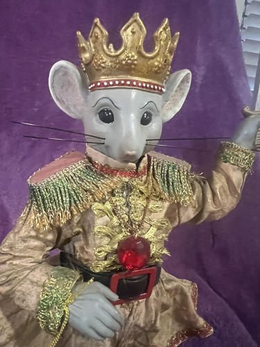 Vintage Kurt S. Adler The Nutcracker Mouse King 11" Figure KSA FABRICHE Rare - Picture 5 of 21