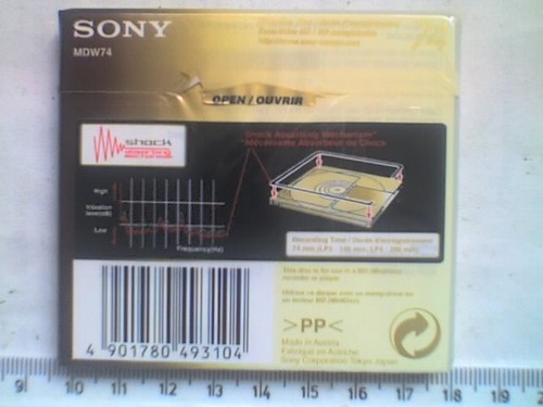 Sony MDW74 Premium Mini disco ammortizzante - NOS - Foto 2 di 2