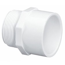 Manufacturer Varies PVC Male Adapter, MNPT x Socket, 2 in Pipe Size 436020