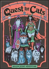 STEVEN RHODES QUEST FOR CATS MAGNET 2.5” X 3.5” NEW