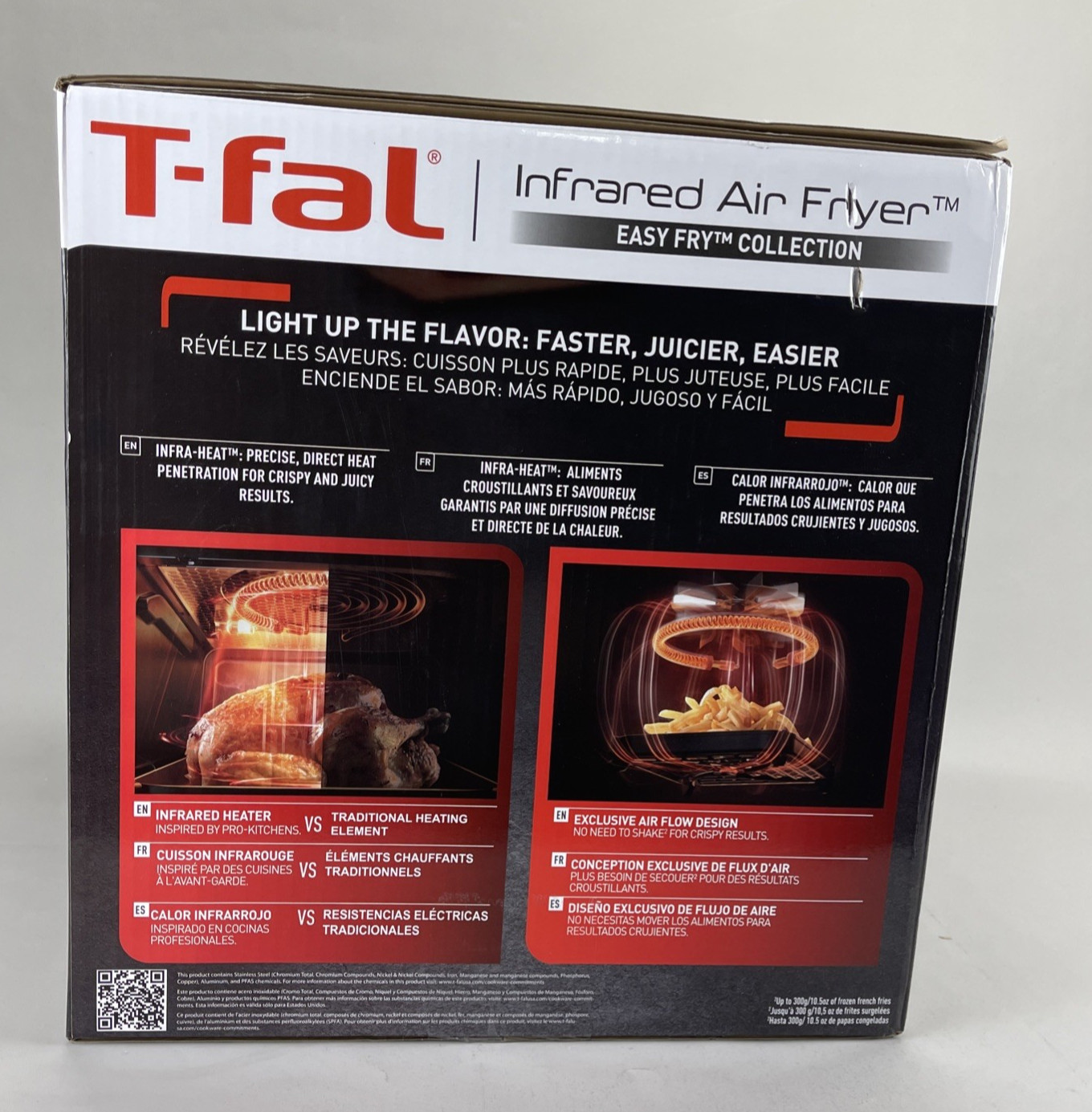 T-fal Infrared Air Fryer 6.3 qt Digital Touch Screen 7-in-1 Cooking Function NIB