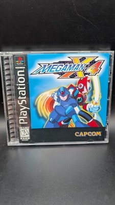 Mega Man X4 (Sony PlayStation 1, 1997)  Complete With Manual Disk amazing Shape