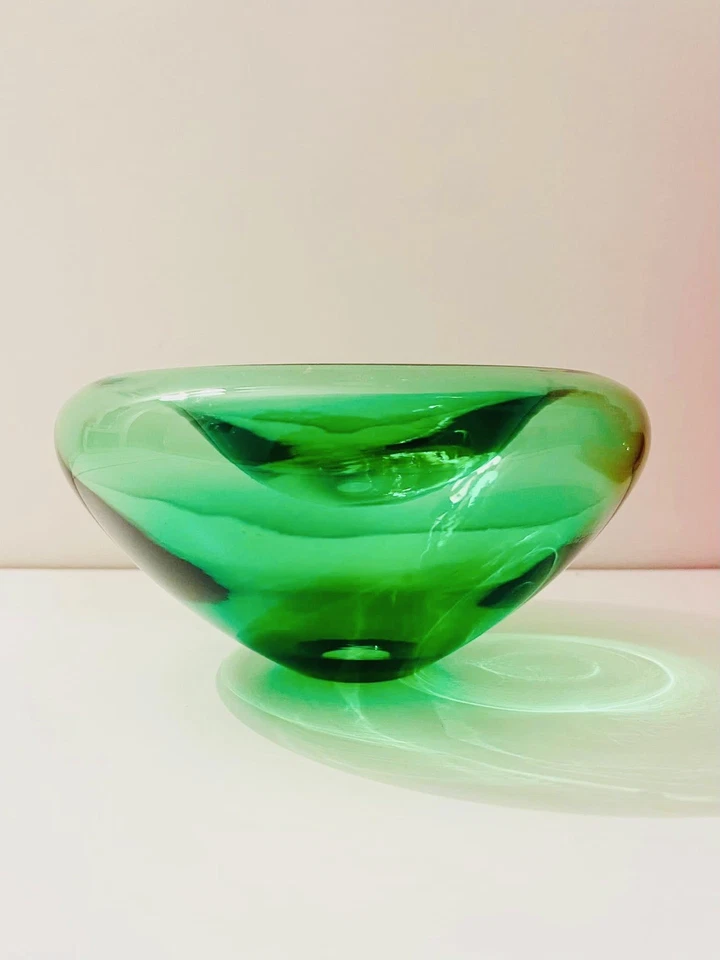 🟠 Bel portacenere in vetro di Murano soffiato Vintage Anni 70 Sped. 🚚 GRATIS - Immagine 4 di 4