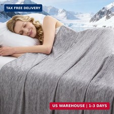 Cooling Blanket Throw Size, 50"x70" Cooling Blankets for Hot Sleepers, Cold Blan