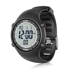 Digital Watch for Men Women L008D11, Waterproof Stopwatch with Interval Timer...