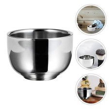 Men Shaving Foaming Bowl Stainless Steel Practical Soap Bowl for Shaving