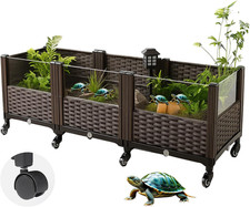 Turtle Tank, Reptile Breeding Tank, Large Enclosure for Land Turtles, Large Encl