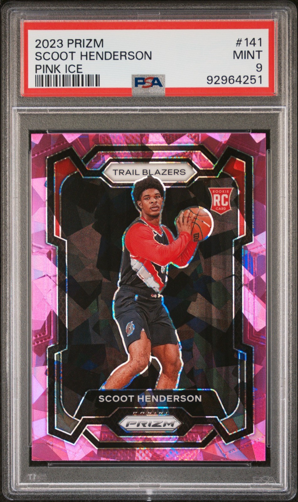 2023-24 Panini Prizm - Scoot Henderson #141 Pink Ice Prizm (RC)