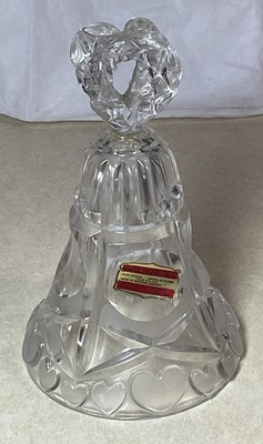 Vintage Echt Bleikristall 24% Lead Crystal Clear Bell Made in Western Germany
