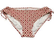 Shade  Shore Womens Size XL 16 Red Geo Print Low Rise Bikini Bottom
