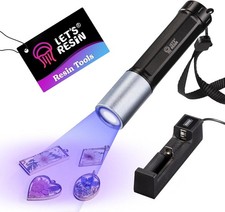 UV Light for Resin Curing, Portable Mini 365Nm UV Flashlight Black Light, Faster