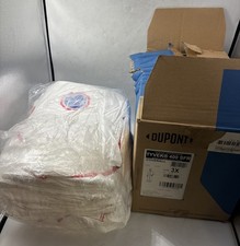 Lot of 16 DuPont Tyvek 400 SFR Coveralls White 3XL ST127SWH3X002500 Partial Box