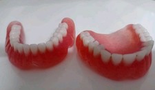 New acrylic hard Full Upper/Lower False Teeth - Cosmetic Denture Set