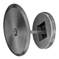 Pasco 1779 Cleanout Plug Brass Square w/ Stainless Steel Cover Plate