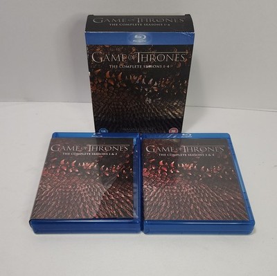 GAME OF THRONES - Season 1-4 Set [2015] BLUE-RAY DVD Excellent