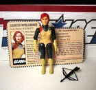 VINTAGE GI JOE ARAH 1982 SCARLETT v1 COUNTER INTELLIGENCE STRAIGHT-ARM COMPLETE