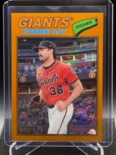 Robbie Ray 2026 Heritage Chrome Orange Border Refractor #5/25 - Giants