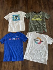 Lot 4 Nike Champion New Balance Youth 14/16 Active T-Shirts