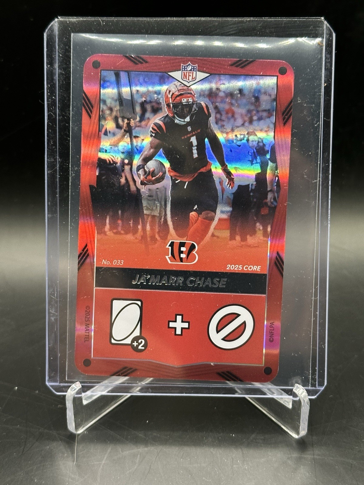 2025 NFL Uno Elite-Ja'Marr Chase- Red PROMO FOIL #033 Bengals