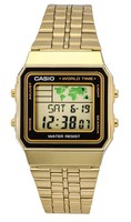 Casio Digital Weltzeit Alarm Hintergrundbeleuchtung A500WGA-1DF Herrenuhr